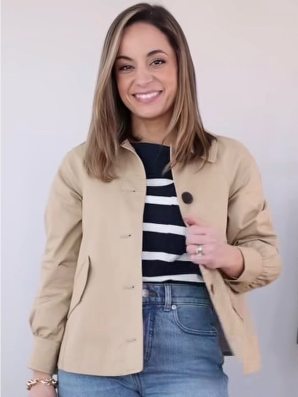 J Crew Cropped Trench Jacket